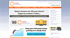 Desktop Screenshot of catholicfinanciallife.org
