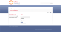 Desktop Screenshot of intranet.catholicfinanciallife.org