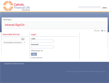 Tablet Screenshot of intranet.catholicfinanciallife.org